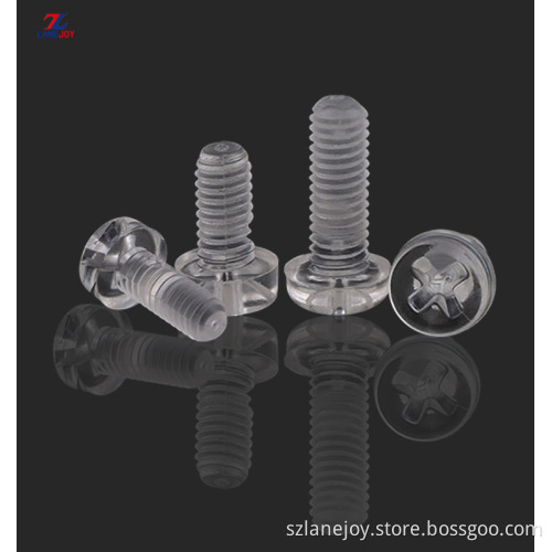 Acrylic Screw transparent plastic screw